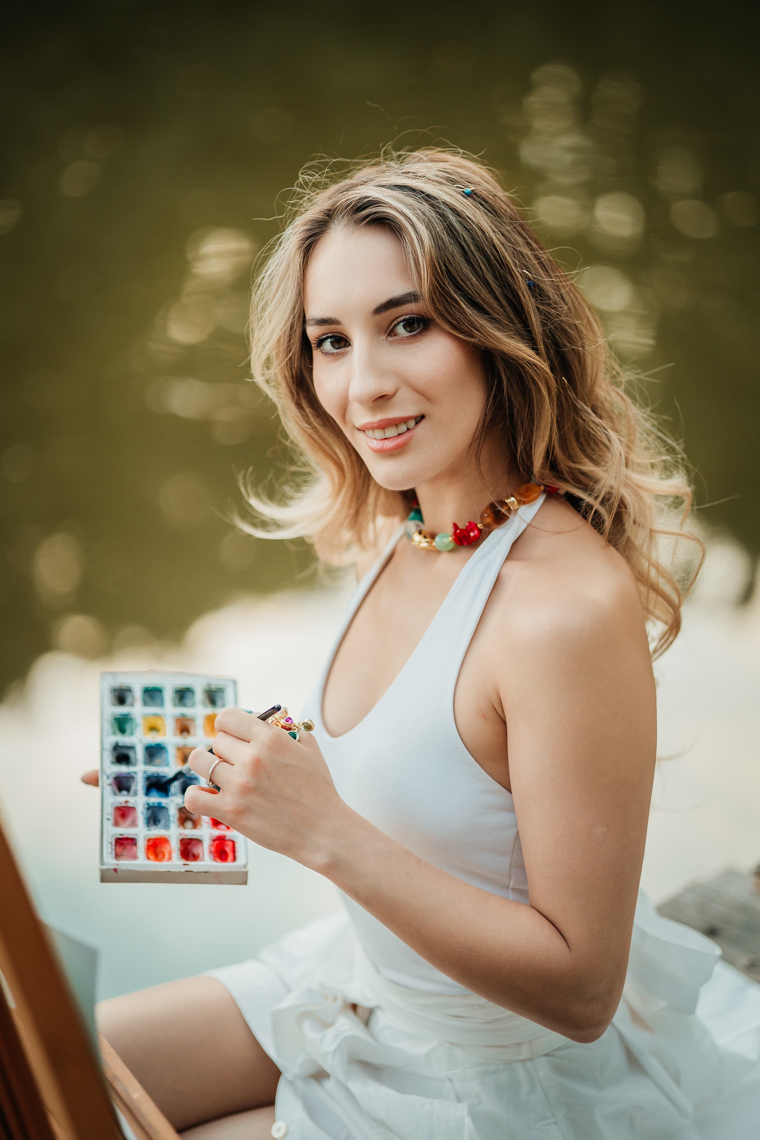 Abstract oil painting showcase